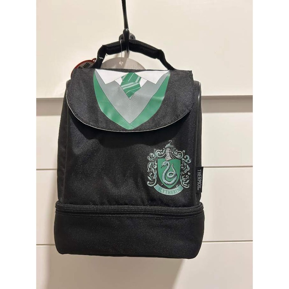 Thermos Harry Potter Slytherin Insulated Dual Compartment Lunch Bag Black Green